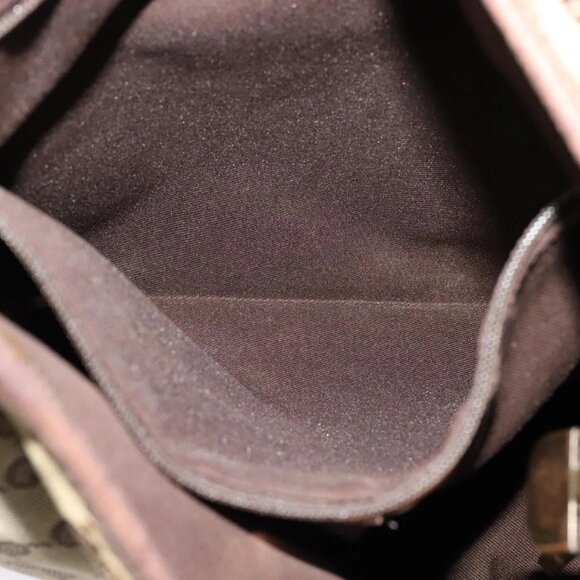 GUCCI GG Canvas Web Sherry Line Shoulder Bag Beige Red Green Auth 138289 - Picture 13 of 16